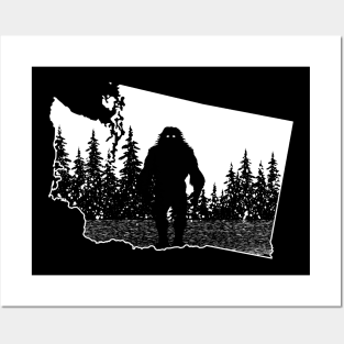 Washington Bigfoot Posters and Art